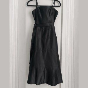 BCBG MAXAZRIA KNEE LENGHT STRAPLESS BLACK DRESS